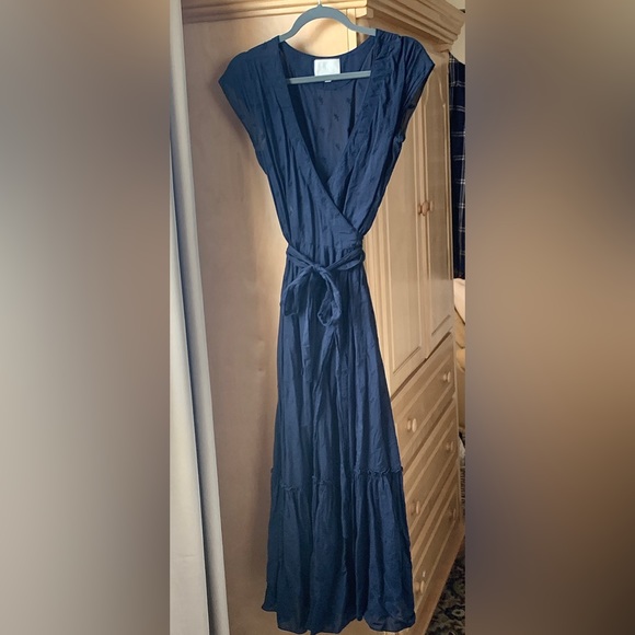 VOLOSHIN Stella Embroidered Garden Wrap Dress - Picture 8 of 8